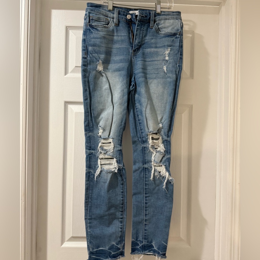 Flying Monkey Distressed Blue Jeans